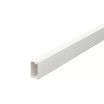 Goulotte OBO Bettermann 6150764 (L x l x H) 2000 x 20 x 10 mm, blanc pur, couvercle à encliqueter, PVC