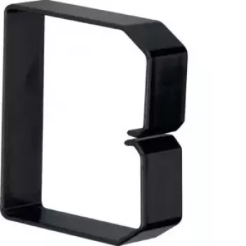 Goulotte de câbles PVC noire Hager B800803 80x80 mm 2 m