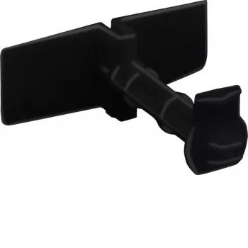 Hager BRTB boulon de clip de retenue de câble pour goulotte BR avec profil C, sans halogène, 4 pièces