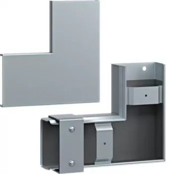 Coude plat FWK-Plus Hager 60x100 mm acier galvanisé à chaud pour chemins de câbles coupe-feu FWKP601005VERZ