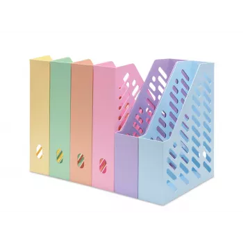 Classeur à revues HAN KLASSIK DIN A4/C4 orange pastel, lot de 10 1601-881