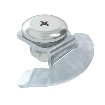 Verrou rotatif OBO DRL H S FT pour couvercles de boîtier, trou de montage 20 mm, acier, galvanisé à chaud 6065018