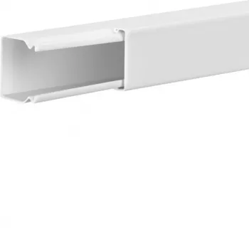 Goulotte de câbles en acier Hager LFS2002009016 20x20mm blanc trafic 2m