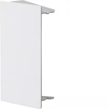 Pièce de finition Hager LFS, tôle d'acier, blanc trafic RAL 9016, pour goulotte 60x100mm LFS6010069016