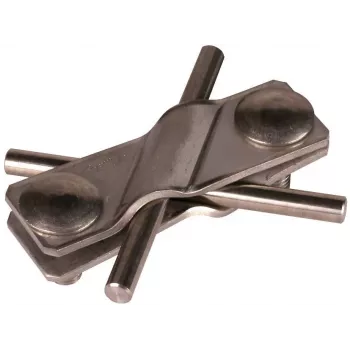 Borne de liaison équipotentielle DEHN SV-Klemme NIRO pour conducteurs ronds 7-10 mm, acier inoxydable, 308229
