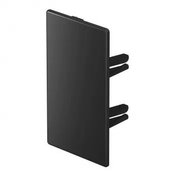 Pièce de finition OBO BETTERMANN WDK HE60110SW pour goulotte 60x110mm, noir 6191812