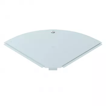Couvercle OBO BETTERMANN RBD 90 300 DD pour coude 90°, largeur 300 mm, acier, galvanisé en bande 6036956