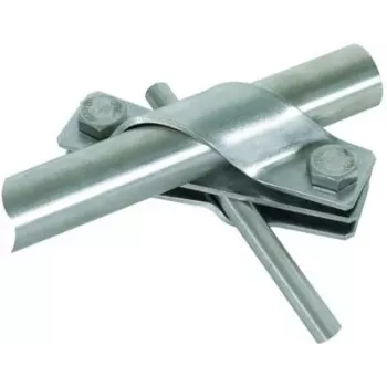 Borne de raccordement DEHN 649015 D 25 mm pour Rd 7-10, acier inoxydable V2A, protection contre la foudre