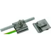 DEHN pince de mise à la terre universelle M8 pour conducteurs ronds 8-10 mm et 4-50 mm², acier inoxydable (540250)