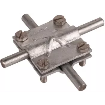 Connecteur en croix DEHN 314300 St/tZn pour conducteurs ronds 8-10 mm