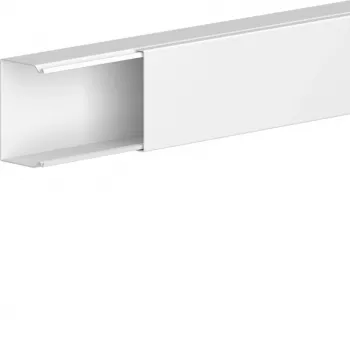 Hager LFS3004509016 goulotte de câbles en acier LF 30x45 mm blanc signalisation 2 m