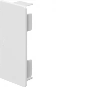 Embout Hager LF4009069016 pour goulotte LF 40x90 mm, sans halogène, blanc signalisation (RAL 9016)
