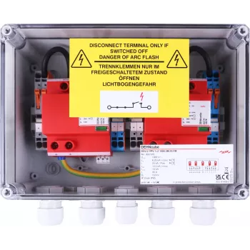 DEHN boîte de raccordement générateur IP65, 2 MPPT, 2 strings par MPPT, 1000 V DC (900976)