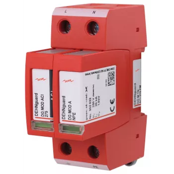 DEHN DEHNguard M TN ACI 275 FM parasurtenseur type 2 2 pôles 275 V avec signalisation à distance 952220