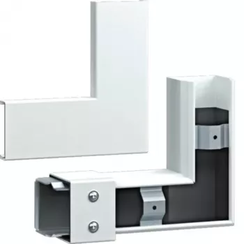 HAGER FWKP6006059016 angle plat FWK-Plus 60x60 mm blanc