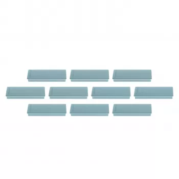 Aimant rectangulaire Magnetoplan bleu avec noyau plein en ferrite, force de maintien 1,3 kg 1665103