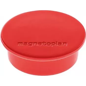 Aimant rond Discofix Magnetoplan rouge avec noyau de ferrite massif, force de maintien 2,2 kg 1662006