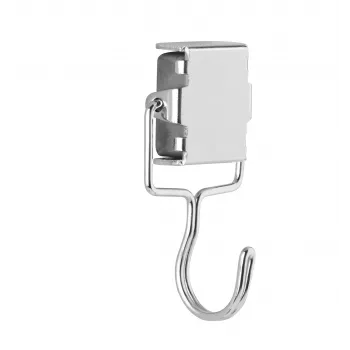 Aimant crochet métallique Magnetoplan, argent, 28 x 30 mm, force de maintien 1,5 kg, 1 pièce (16667)