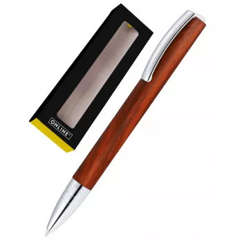 ONLINE Schreibgeräte Vision Nature bois de rose stylo-bille – encre noire 36121