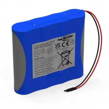 Ansmann Pack de batterie Li-Ion 2S2P 7,2 V 5100 mAh 4x 18650 avec câble et BMS