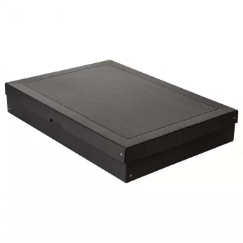 FALKEN PURE Boîte de rangement 27,0 l noire 44,0 x 62,0 x 10,0 cm, 1 pièce 22001768000F