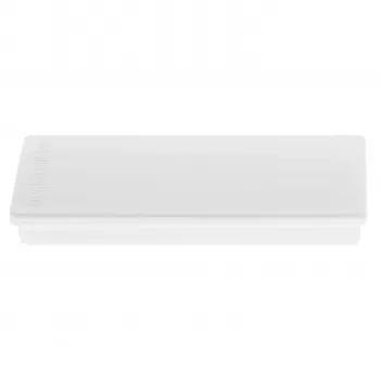 Magnetoplan 1665100 Aimant rectangulaire, ferrite plein cœur, force de maintien env. 1,3 kg, blanc
