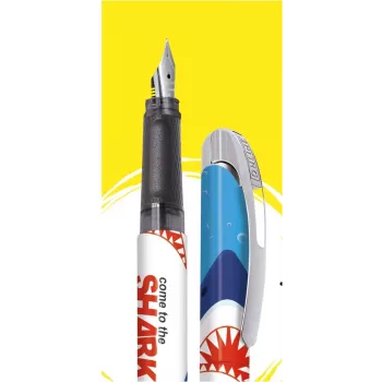 Stylo-plume ONLINE College Shark plume moyenne design requin multicolore (12641/3D)