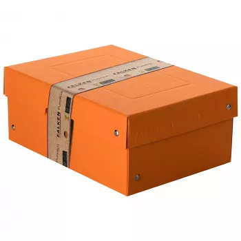 Boîte de rangement FALKEN PURE 1250 feuilles orange pastel 18,0 x 25,0 x 10,0 cm, 1 pièce (22001848000F)