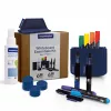 Kit essentiel pour tableau blanc magnetoplan HOLTZ bleu - effaceur et support magnétique (1230914)