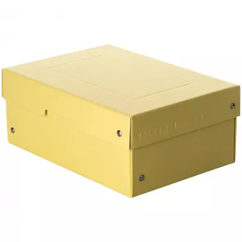 Boîte de rangement FALKEN PURE 1250 feuilles jaune pastel 18,0 x 25,0 x 10,0 cm, 1 pièce 22001944000F