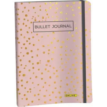 Bullet journal Spotlights Rose ONLINE A5 pointillé couverture souple multicolore 70042