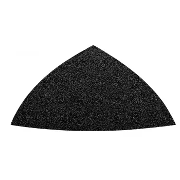 Feuille abrasive delta FEIN non perforée grain 80 coin 80 mm lot de 50 63717121013