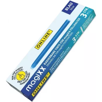 Cartouches d'encre pour stylo-plume ONLINE magiXX bleu lot de 3 (17107/12)