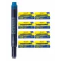 Cartouches d'encre combinées ONLINE pour stylos-plume bleu lot de 40 (70049)