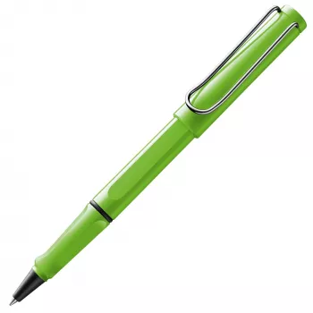 Stylo roller LAMY Safari vert avec grip ergonomique et clip métallique 1230640
