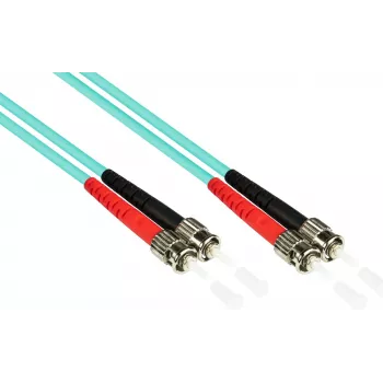 Câble patch fibre optique GoodConnections LW-815ST3 OM3 duplex multimode, ST/ST, 50/125, 15 m