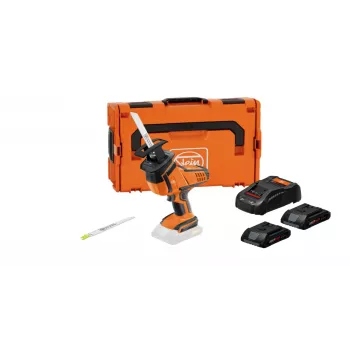 FEIN ASAS 18-21 K AS Set scie sabre sans fil 18 V 4 Ah avec 2 batteries, chargeur et coffret 71330162000