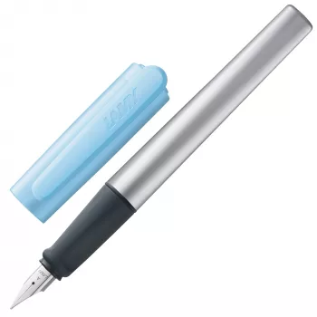 Stylo plume LAMY nexx azur/argent plume A pour débutant (1238589)