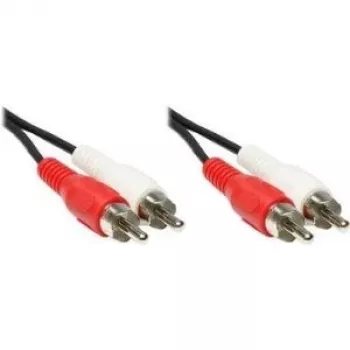 GoodConnections câble audio RCA stéréo, 2x RCA mâle vers 2x RCA mâle, 1,5 m, noir 5901-D
