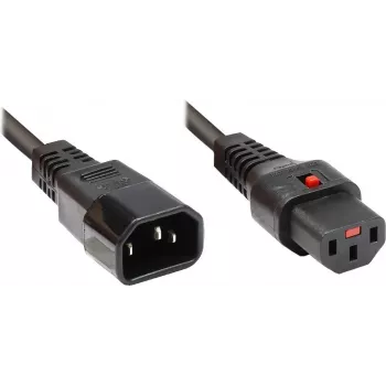 Câble d'alimentation Good Connections Alcasa 1600-IEC10 C14 vers C13, mâle/femelle, droit, 1 m, noir
