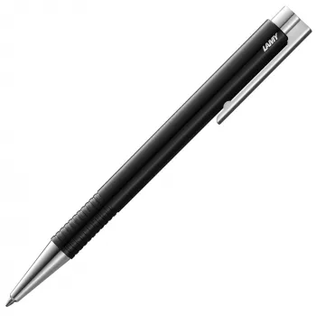 Stylo bille LAMY logo M+ noir mat, encre noire moyenne 1236428
