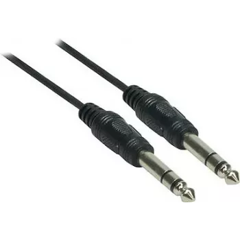Good Connections câble audio jack 6,3 mm vers jack 6,3 mm, 1,5 m, nickelé, noir 1963-015