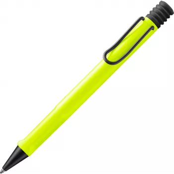Stylo bille LAMY Safari jaune fluo avec encre bleue 1241856