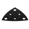 Feuille abrasive delta FEIN auto-agrippante perforée grain 120 dimension d'angle 80 mm lot de 50 (63717112017)