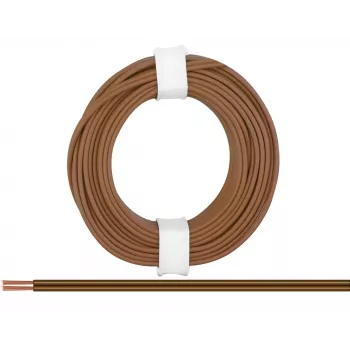 Fil multibrin Donau Elektronik 218-88 2 x 0,14 mm² marron 5 m