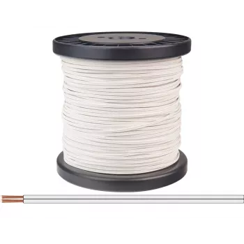 Fil multibrin Donau Elektronik 218-55-100 2 x 0,14 mm² blanc 100 m