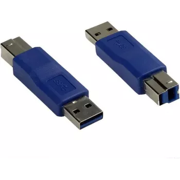 Adaptateur USB-A vers USB-B GoodConnections Alcasa USB-AD34, bleu