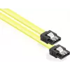 Câble SATA 6 Gb/s GoodConnections avec clip métallique, 0,70 m, jaune 5047-A07Y