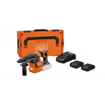 Perforateur burineur sans fil Fein ABH 18-26 AS, 18 V, 5,0 Ah Li-Ion, avec 2 batteries, chargeur et coffret 71400362000
