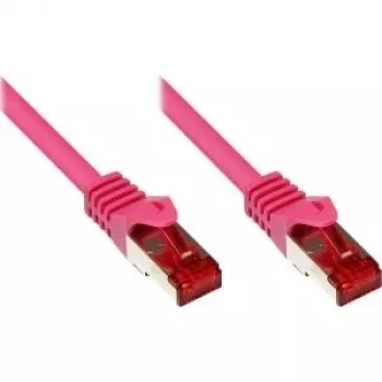Câble patch réseau Cat6 S/FTP GoodConnections Alcasa 40 m, RJ-45 mâle vers mâle, magenta 8060-400M